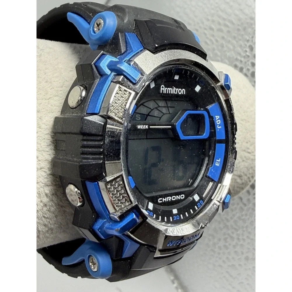Armitron 40/8312 New Battery Mens Digital Watch 46MM 8